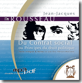 jaquette du livre audio Du contrat social ou principes du droit politique