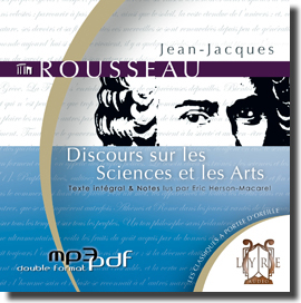 jaquette du livre audio Discours sur les sciences et les arts