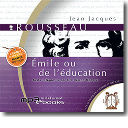jaquette du livre audio Emile ou de l'Education